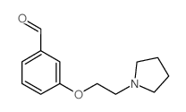 3-(2-吡咯烷-1-基乙氧基)-苯甲醛结构式