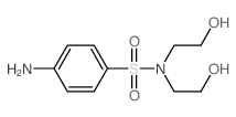 4-氨基-N,N-双(2-羟基乙基)苯磺酰胺结构式