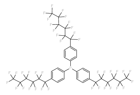 tris[4-(tridecafluorohexyl)phenyl]phosphine Structure