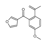 furan-3-yl-(5-methoxy-2-prop-1-en-2-ylphenyl)methanone结构式