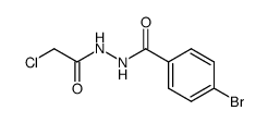 1-(4-bromobenzoyl)-2-(chloroacetyl)hydrazine结构式