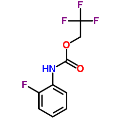 2,2,2-trifluoroethyl 2-fluorophenylcarbamate Structure