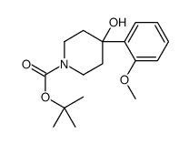 4-羟基-4-(2-甲氧基苯基)哌啶-1-羧酸叔丁酯结构式