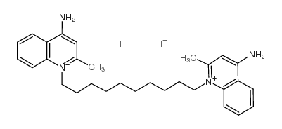 地喹碘铵结构式