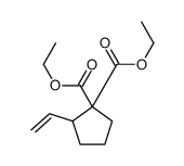 diethyl 2-ethenylcyclopentane-1,1-dicarboxylate结构式