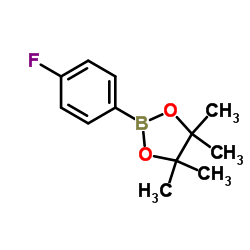 2-(4-FLUOROPHENYL)-4,4,5,5-TETRAMETHYL-1,3,2-DIOXABOROLANE Structure