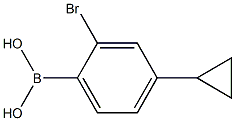 (2-bromo-4-cyclopropylphenyl)boronic acid Structure