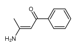 3-amino-1-phenyl-but-2-en-1-one结构式