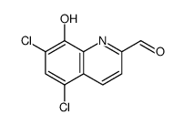 5,7-dichloro-8-hydroxyquinoline-2-carbaldehyde结构式