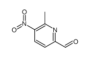 6-methyl-5-nitropyridine-2-carbaldehyde结构式