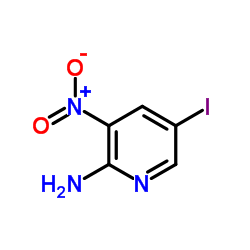 2-氨基-5-碘-3-硝基吡啶结构式