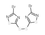 1,2,4-Thiadiazole,5,5'-dithiobis[3-bromo- (8CI,9CI)结构式