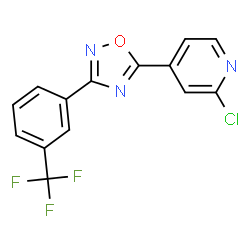 5-(2-氯吡啶-4-基)-3-(3-(三氟甲基)苯基)-1,2,4-恶二唑结构式