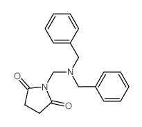 2,5-Pyrrolidinedione,1-[[bis(phenylmethyl)amino]methyl]-结构式