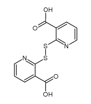 2,2'-dithiobis(3-pyridinecarboxylic acid)结构式