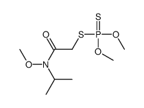 2-dimethoxyphosphinothioylsulfanyl-N-methoxy-N-propan-2-ylacetamide Structure