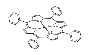 5,10,15,20-tetraphenyl porphyrin iron(III)结构式