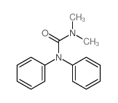 Urea,N,N-dimethyl-N',N'-diphenyl-结构式