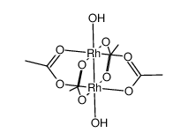 醋酸铑(II)二水合物结构式