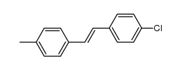 (E)-1-(4-chlorophenyl)-2-(4-methylphenyl)ethene结构式