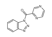 (1H-benzo[d][1,2,3]triazol-1-yl)(pyrazin-2-yl)methanone结构式