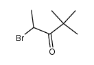 4-溴-2,2-二甲基戊烷-3-酮结构式