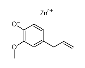 zinc bis-(4-allyl-2-methoxy-phenolate)结构式