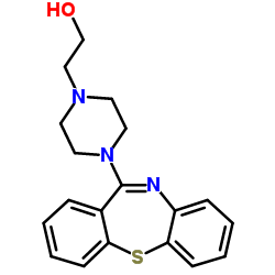 4-Dibenzo[b,f][1,4]thiazepin-11-yl-1-piperazineethanol Structure