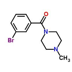 (3-溴苯基)(4-甲基哌嗪-1-基)甲酮结构式