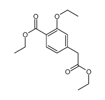2-乙氧基-4-乙氧基羰基甲基-苯甲酸乙酯结构式
