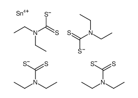 tin tetra(diethyldithiocarbamate)结构式