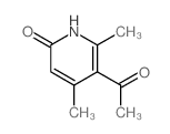 5-acetyl-4,6-dimethyl-1H-pyridin-2-one结构式