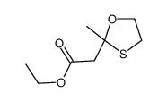 ethyl 2-(2-methyl-1,3-oxathiolan-2-yl)acetate Structure