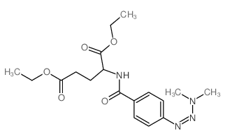 Glutamic acid, N-(p-(3,3-dimethyltriazeno)benzoyl)-, diethyl ester, DL- Structure