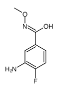 3-amino-4-fluoro-N-methoxybenzamide Structure