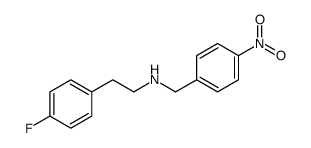 2-(4-fluorophenyl)-N-[(4-nitrophenyl)methyl]ethanamine结构式