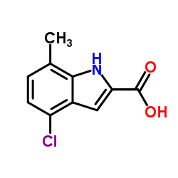 4-Chloro-7-methyl-1H-indole-2-carboxylic acid Structure