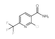 2-氯-6-三氟甲基烟酰胺结构式