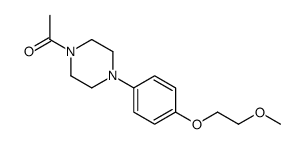 1-(4-(4-(2-甲氧基乙氧基)苯基)哌嗪-1-基)乙酮结构式