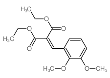 diethyl 2-[(2,3-dimethoxyphenyl)methylidene]propanedioate结构式