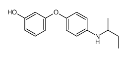 3-[4-(butan-2-ylamino)phenoxy]phenol结构式