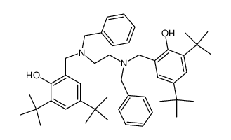 N,N'-dibenzyl-N,N'-bis[(3,5-di-t-butyl-2-hydroxyphenyl)methylene]-1,2-diaminoethane Structure