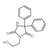 Hydantoin, 5,5-diphenyl-3-(2-hydroxyethyl)-结构式