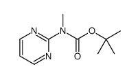 嘧啶-2-甲基-氨基甲酸叔丁酯结构式