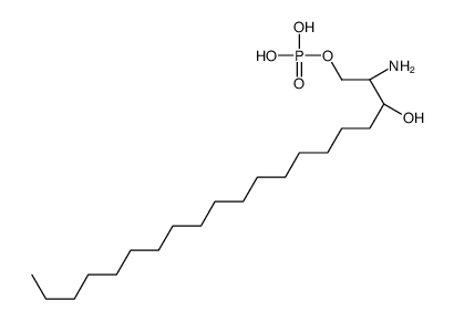 D -二氢神经鞘氨醇-1-磷酸 (D20:0)结构式