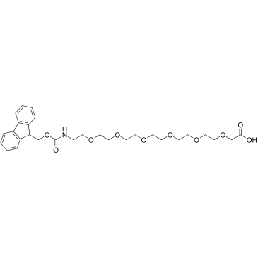 Fmoc-NH-PEG6-CH2COOH结构式