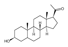 3β-hydroxy-pregnan-5-en-20-one结构式