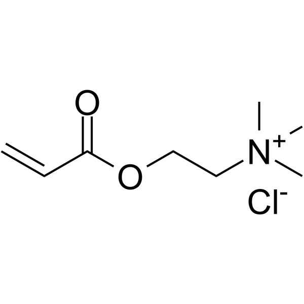 丙烯酰氧乙基三甲基氯化铵 溶液结构式