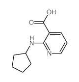 2-(环戊基氨基)烟酸结构式