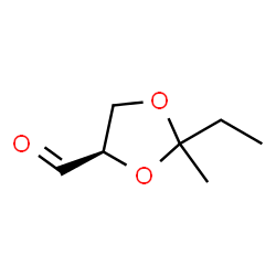 1,3-Dioxolane-4-carboxaldehyde, 2-ethyl-2-methyl-, (4R)- (9CI)结构式
